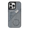 "Korean Denim Drop-Proof Case for Apple iPhone 12-16 Pro Max, Trendy Mirror Design."