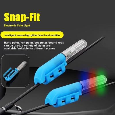 Fishing Rod Tip Light Electronic Rod Light Glow Sensor Night Fishing Lamp Sea Rod Alert Device