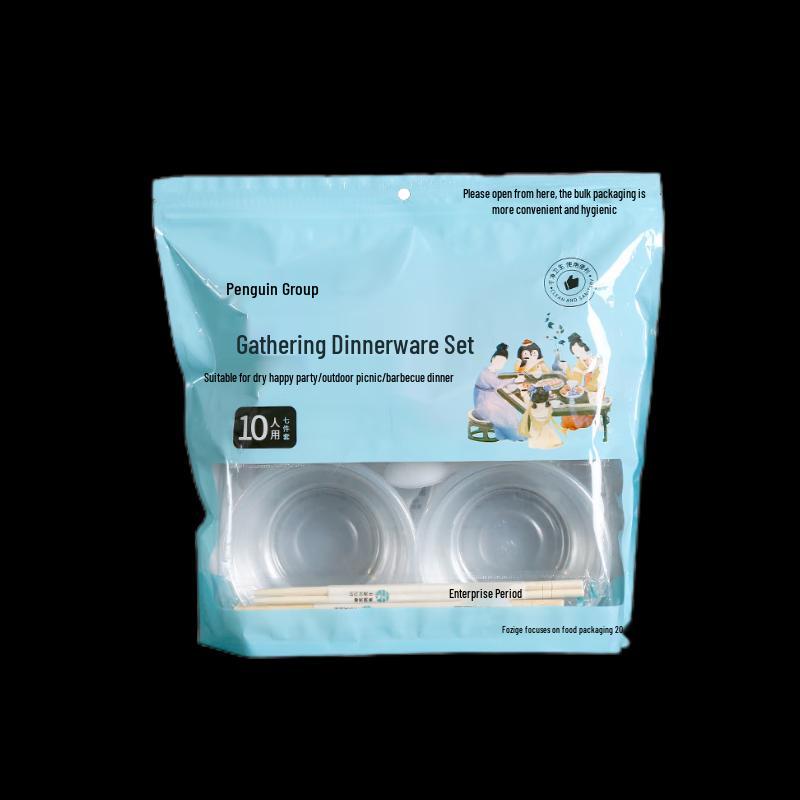 

Penguin Group Thickened Disposable Tableware Set
