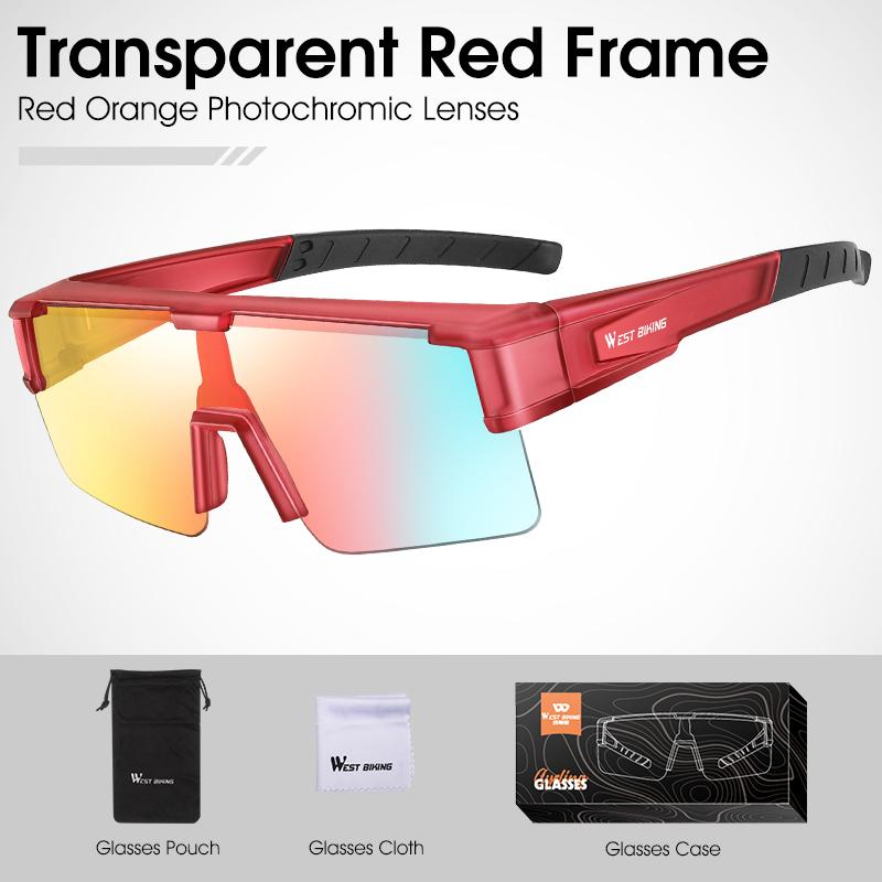 Photochromic Cycling Glasses Fit Over Myopic Sunglasses UV 400 Polarized Fishing Bike Goggles Cool Aesthetic Eyewear