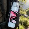 1PC Pink Black Dragon Art 750ml Color Plastic Sports Water Bottle Leakproof Flip Straw Lid Suitable for Sports Office Home Use