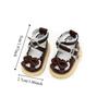 1 Pair Leather Shoes 1/6 Scale PU Leather Shoes Round Toe Mary Jane Shoes 1/6 Bjd Doll Shoes High-top Casual