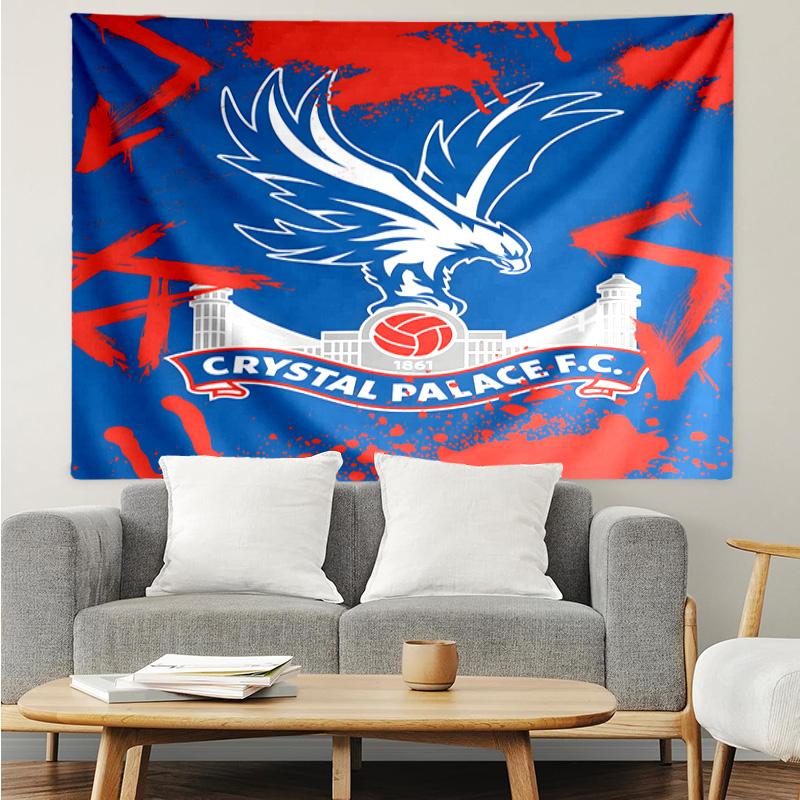Crystal Fc Crest Printed Printed Tapestry, for Bedroom,Livingroom, dormitory, Large Wall Decor, Fabric Decor Fan Birthday Gifts