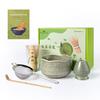 Matcha Set Tea Ceremony Tools 5-piece Bowl Diameter 13.8cm Bamboo Whisk Holder Strainer Scoop Beginner-friendly Home Preparation Latte Wide Easy Spout