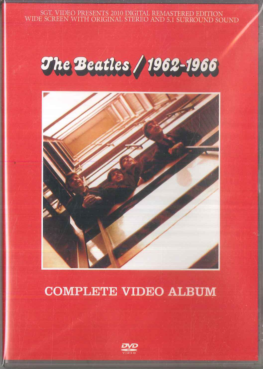 

DVD BEATLES - Complete Video Album 1962-1966 SV201001 SGT. VIDEO 2010 Taiwan Music Video Used