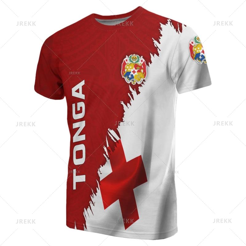 Summer Harajuku 3D Printing The Kingdom Of Tonga T Shirt Oceania Tonga National Day Graphic T-shirts Fashion Mens Clothing Tees
