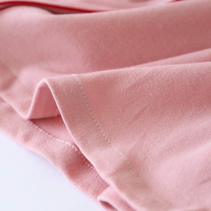 Pure Cotton Knit Maternity Pajama Set - Long Sleeve Nursing Cardigan for Spring & Autumn