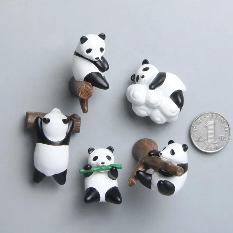 Cartoon Panda Fridge Magnets Refrigerator Message Sticker Home Decoration Kitchen Accessories Tools