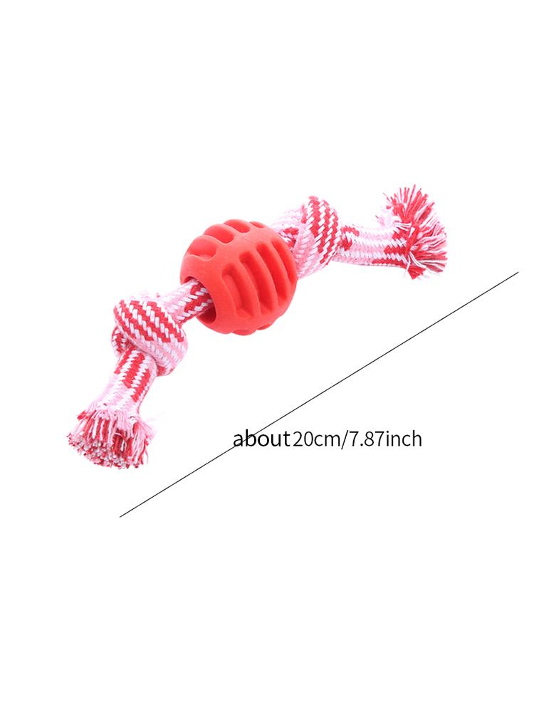Pet dog toy Cotton rope double knot ball Bite resistant tooth cleaning toy ball pet supplies dog toys for aggressive chewers