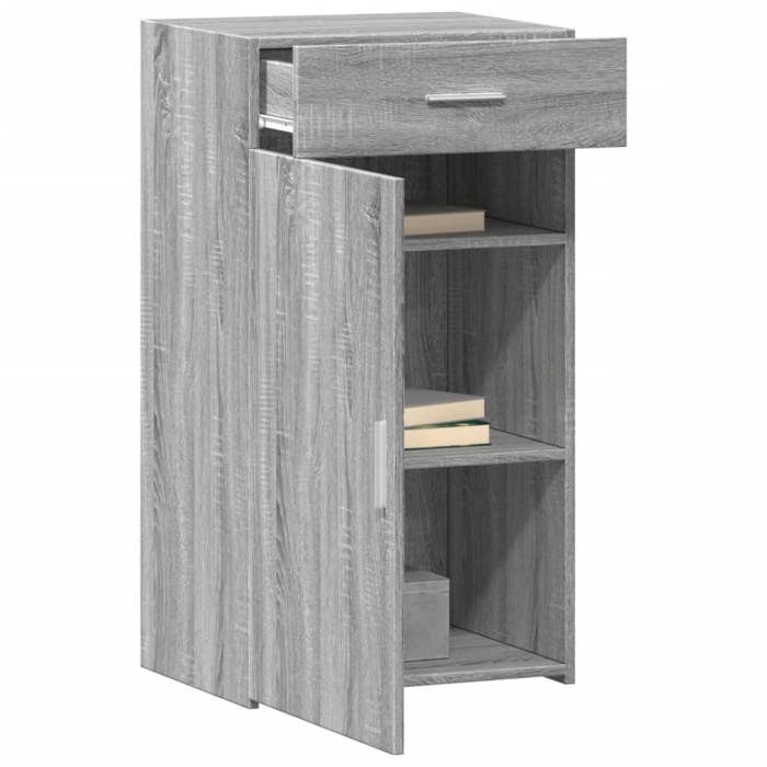 VidaXL Buffet sonoma gris 50x42,5x93 cm bois d'ingénierie, armoire, armoire latérale, armoire de rangement, armoire, 846297