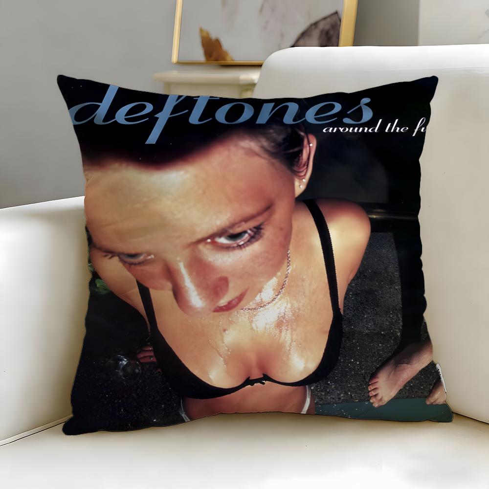 Trendy DDeftonesful Cushion Cover Stylish Washable Pillow Cover Ideal for Couch Bedroom Car Decoration