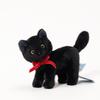Bow Standing Adorable Cat Plush Toy For Children Birthday Present And Collection
