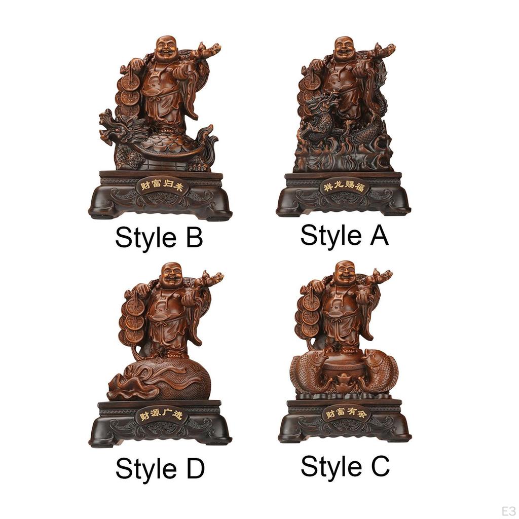 Buddha Figurine for Home And Office, Decorative Sitting Statue Feng Shui