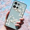 For Motorola Moto G15 4G/ G15 Power/G75 5G 3D Relief Flower Emboss Soft Silicone Cases Back Cover with 3D Flower Patter for G15