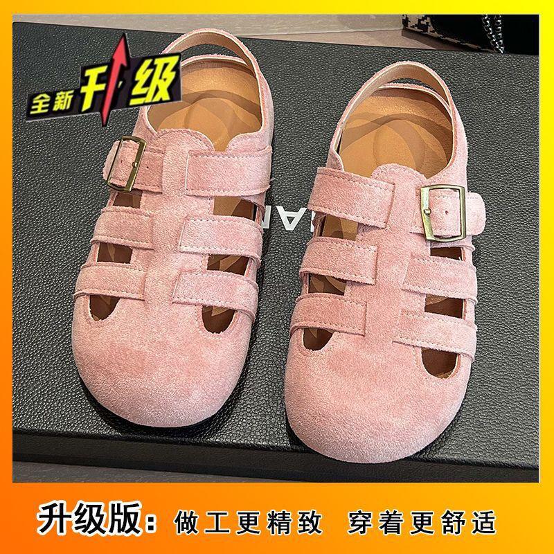 

Hollow super soft baotou half slippers heightening pig cage shoes retro Mori baotou sandals women s 2025 summer and autumn new models 41
