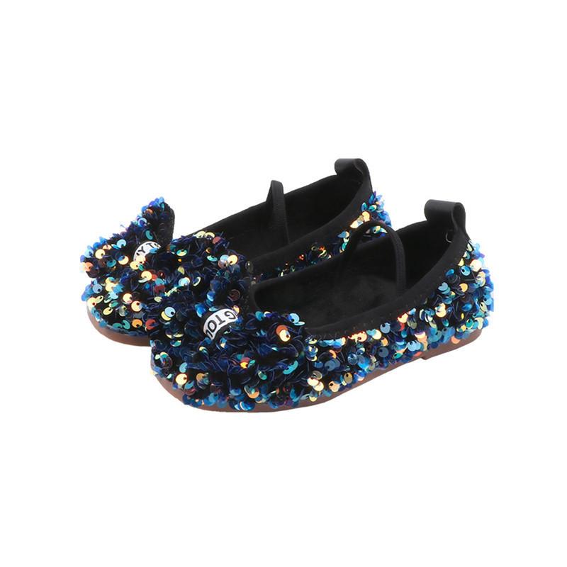 Mädchen Lederschuhe 2025Herbst Neu Schleife Prinzessin Kinderschuhe Vielseitiger Flacher Babyschuh Mädchenschuh Koreanische Prinzessin Schuhe Mary Jane Schuh