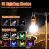 10 Modes Camping lamp Multi-Functional Waterproof Tent Lamp RGB Ambient Light  Camping Atmosphere
