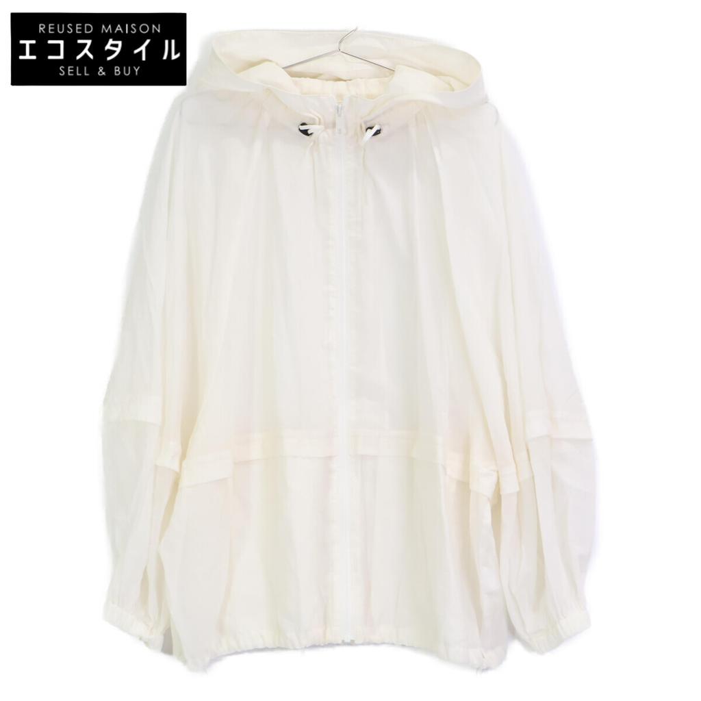 Rouge vif Fibrill Sheer Hoodie Blouson Jacket F whiteUsed