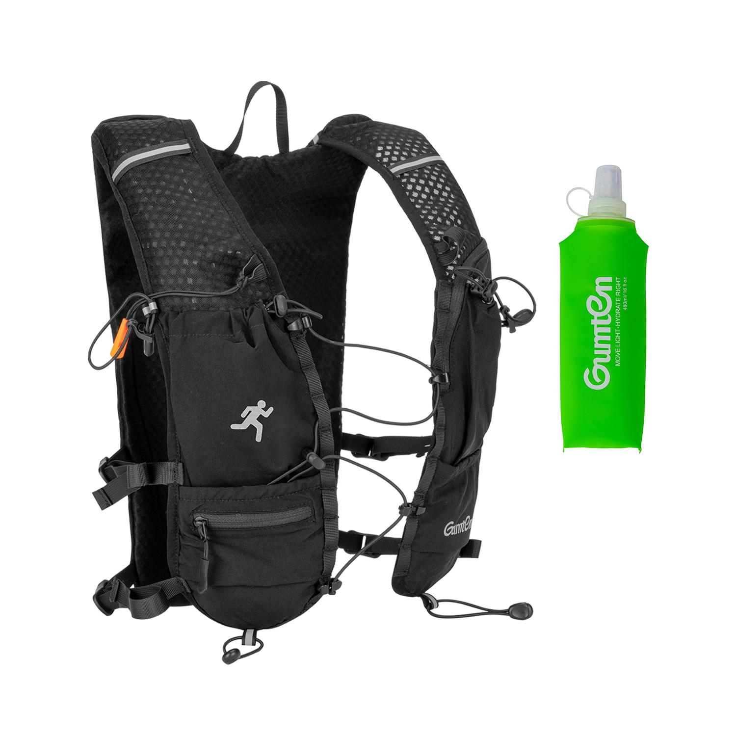 Hydration Backpack Outdoor Sport Hiking Running Cycling with 480ml Water Bottle Backpack Running Hydration Vest Portable