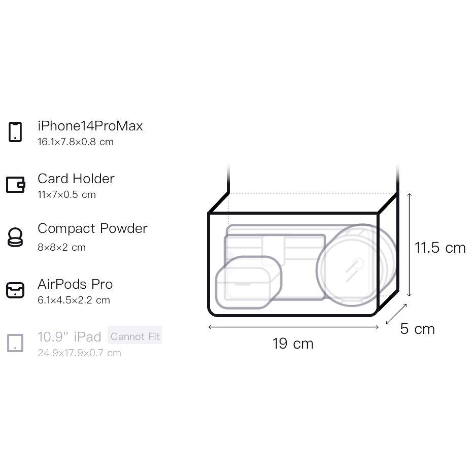 Coach Nolita 19 Logo Charm Plush C Zipper Wristlet Clutch Women clutch White Brown CE691-IMNAT