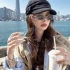 Hong Kong Style Women Sunglass Oval Shape Uv400 Protection Party Glasses High Quality Sunglasses For Men