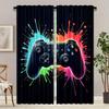 Modern Game Controller Design Printed Curtains Pole Bag Home Decoration Room Made Of Polyester