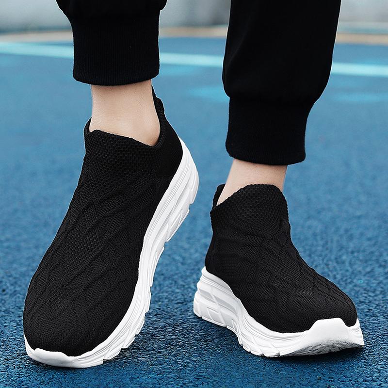 Zapatillas Deportivas Mujer Negro Blanco Caqui Hombres Casuales Ligeras Slip-on Calcetines Zapatos Pareja Zapatillas para Correr