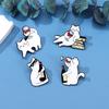 Adorable Cats Enamel Lapel Pin Stylish Brooch for Clothes and Bags Gift for Friend and Festival Jewelry