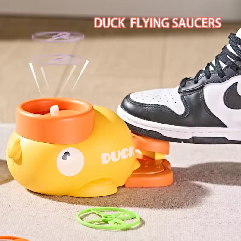 Foot Step On Flying Disc Air Rocket Launcher Saucer Jump Sport Game Elephant Duck Style Outdoor Propeller Garden Children Toy