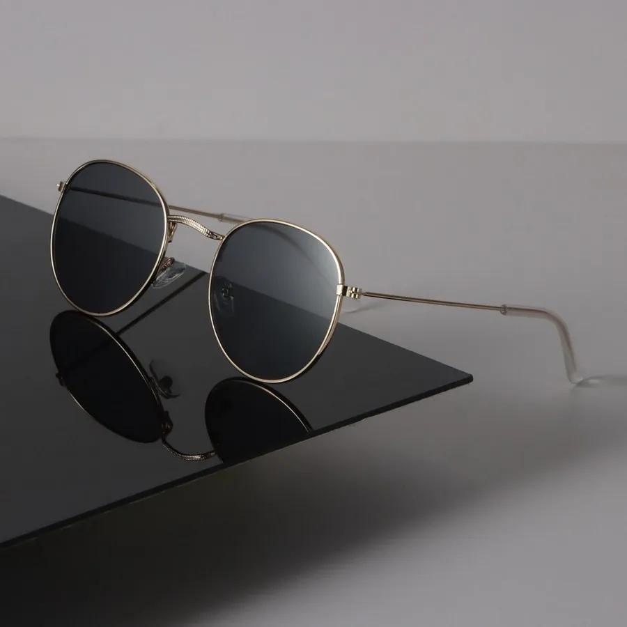 Small Round Sunglasses Women Men Vintage Fashion Female Male Mirror Clear Designer Eyewear Sexy Brand Black Sun Glasses