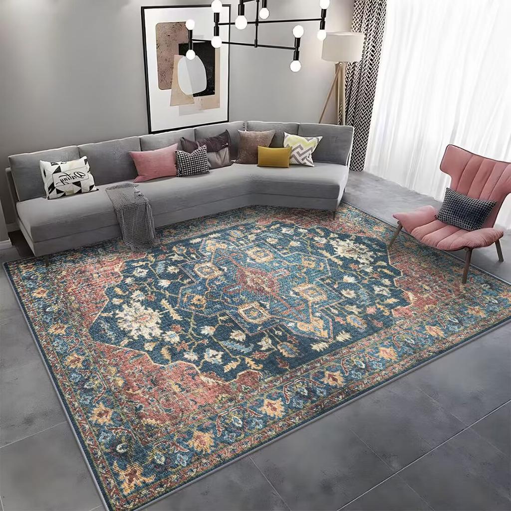 Red persian bedroom carpet Bath mat carpets for living room Decoration home boho rugs washable area rug antiskid floor mats