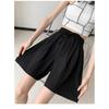 Ice Silk Shorts Girls Summer Thin Section Loose Drape Large Size Straight Cool Straight Simple Wide-leg Five-point Pants
