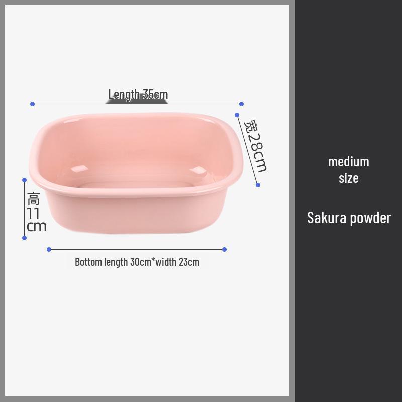 Large Rectangular Plastic Washbasin for Laundry, Vegetables, and Baby Care