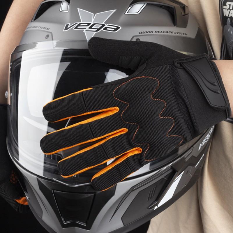 Unisex Full Finger Cycling Gloves Mountain Road Bike Riding Anti-Slip Touchscreen Lightweight Nylon