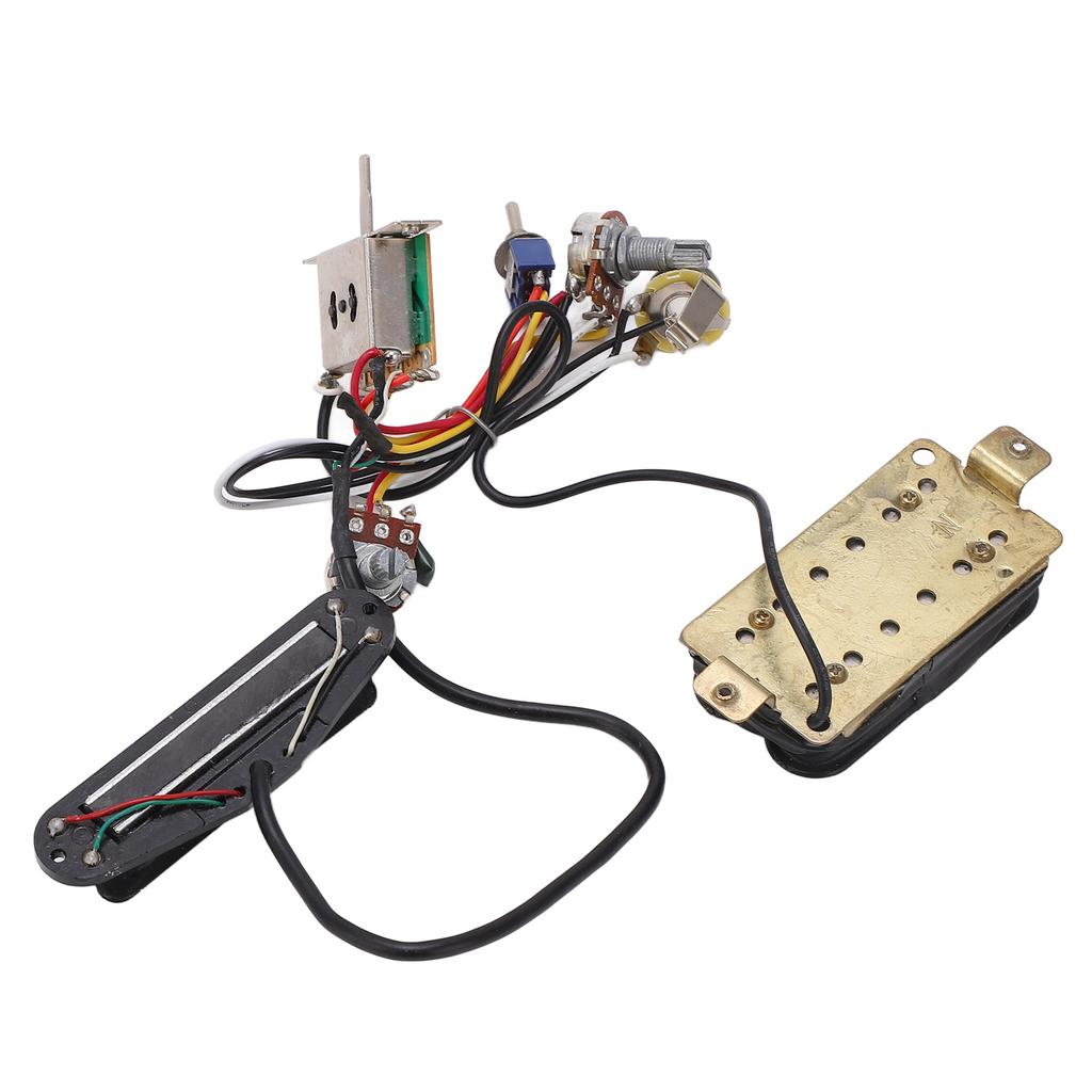 Guitar Wiring Harness Double Rail Double Coil Pickup Prewired Wiring Kit Instrument Accessories