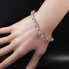 Bracciale a Sette Fili Colorato a Forma di Croce con Zirconi per la Mano delle Donne