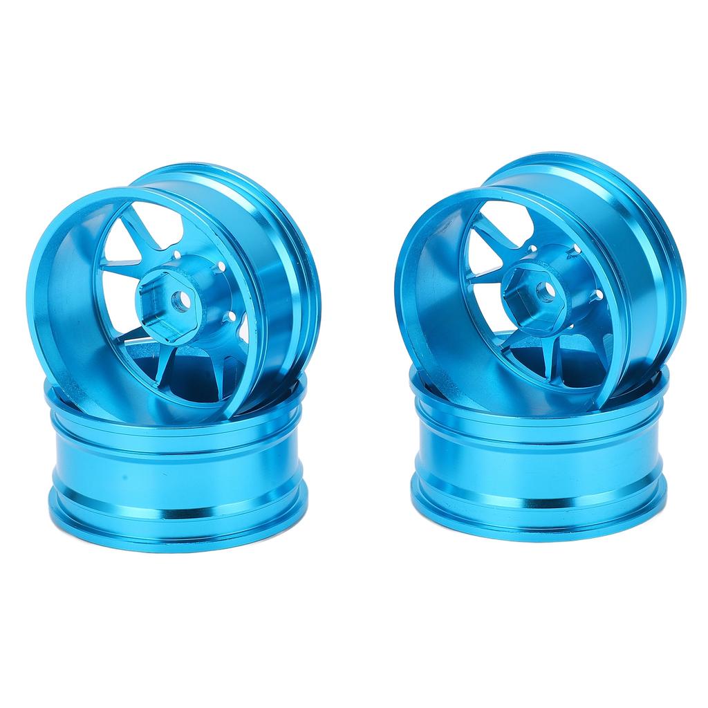 4Pcs RC Wheel Hub High Wear Resistance Aluminum Alloy Remote Control Car Accessories for 1Celsius10 Flat Sports Car