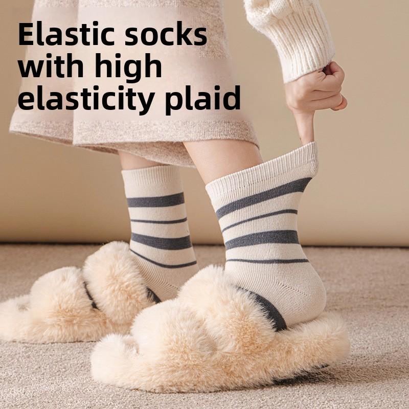 Loop Socks for Women To Keep Warm in Autumn and Winter Without Feeling Bulky. Thickened Socks for Cold Protection and Warmth, Versatile Women's Socks