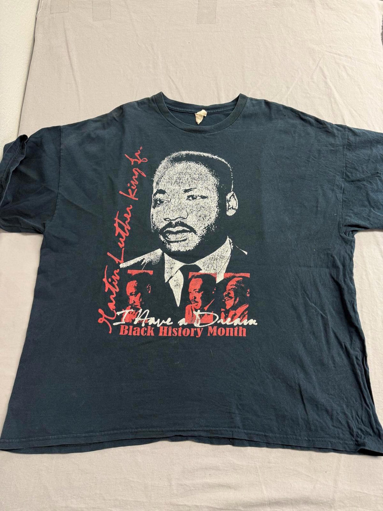 Faded Martin Luther King Jr T shirt MLK Jr I have a Dream -L 4XL
