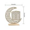 Wood Ornament LED Wooden Decoration Desktop DIY Wood Decor Home Hotel Table Ornament