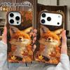 Phone Case: 2D Flat Design Suitable for iPhone 18 17 16 15 14 13 Pro Film Protective Case, Couple Style, Sleepy Little Fox, Christmas and Halloween Gi