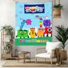 Numberblocks Benutzerdefinierter Name Wanddekoration Wandteppich Kunst Für Haustiergedenken Geburtstag Hochzeitsparty Kulisse Familiengeschenk