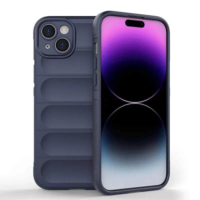 Shockproof Matte Armor Case For Apple iphone 16 15 14 11 12 13 Pro Max Plus Phone Soft Non-slip Skidproof Protective Cover