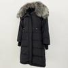 OFTBUY Høst Vinter Mellomlang Dunjakke Avtagbar Ekte Naturlig Revepelskrage Dame Tykk Varm Overbekledning Streetwear