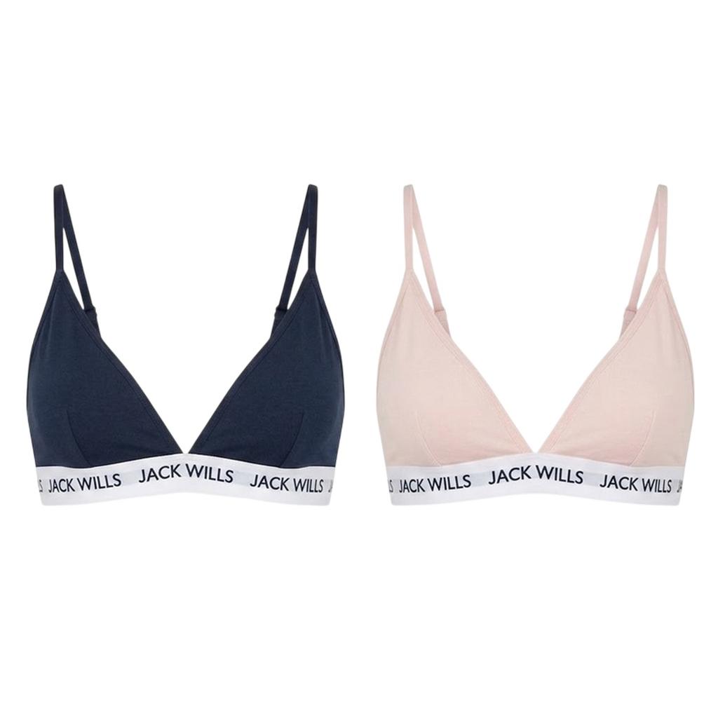 Jack Wills Womens/Ladies Biddstone Bralette (Pack of 2)