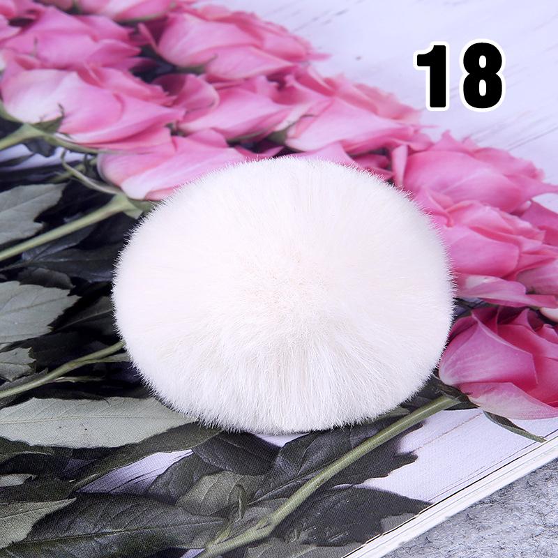 20PCS Imitation Rabbit Fur Ball Handmade Clothing Bag Decoration Artificial Fluffy Soft Pompons Colorful Balls for DIY Keychain