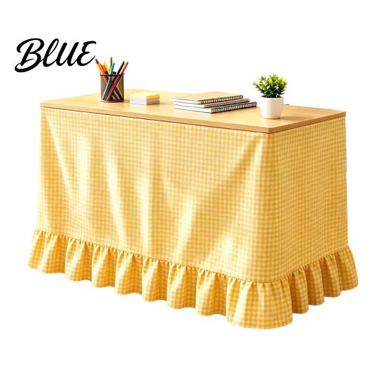 Classroom Desk Cover Gingham Ruffled Table Skirt Cottagecore Teacher Skirt for Classroom ClassroomDesk Plaid Tablecloth Birthday Wedding Baby Shower