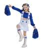 Halloween Kinderkostüm Dallas Cowboys Cheerleading Kostüm Mädchen Performance Kostüm Mädchen Blaues Cheerleading Kleid