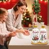 Set de 2 Dispensadores de Jabón Navideños, Decoración Navideña para Cocina, Dispensador de Jabón de Gnomos de Navidad con Bandeja para Decoraciones Interiores del Hogar