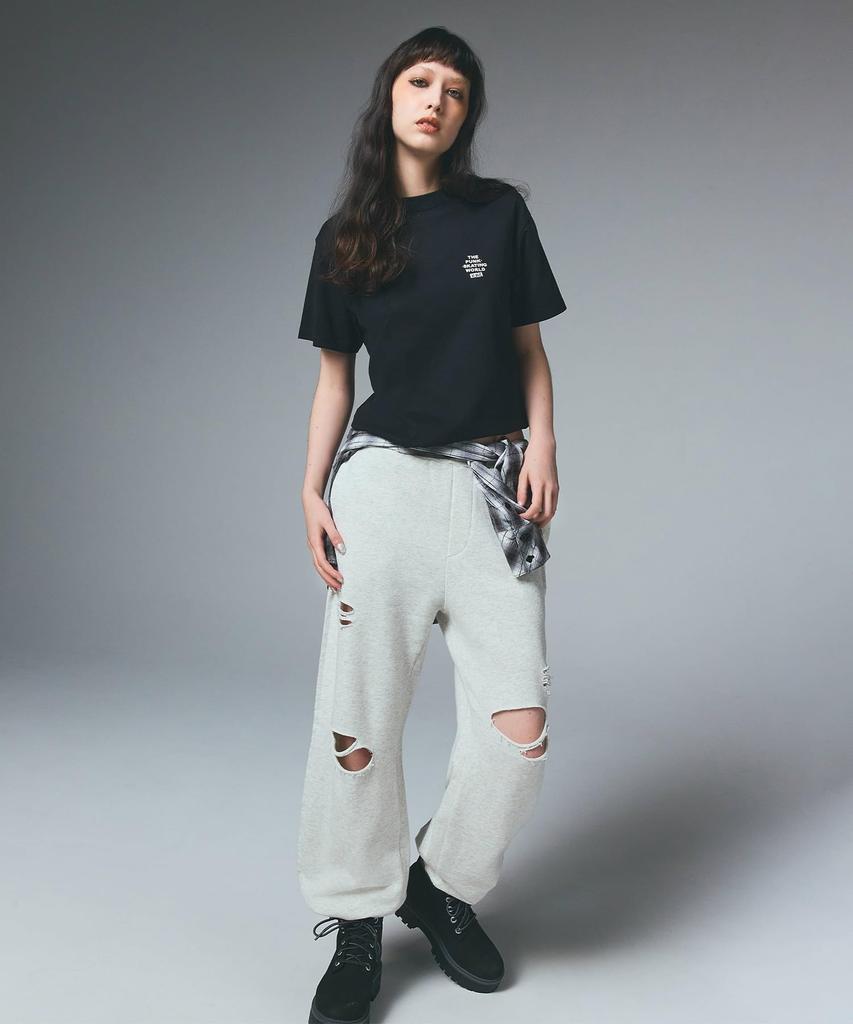 STAR SPRAY LOGO TEE 105252011007 BLACK M X-girl S/S